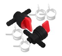 HOOTNEE Vanne D'arrêt pour Équipement Extérieur Lot de 2 Pièces Robinet D'essence ABS Facile à Installer Protection du Carburateur pour Tondeuse à Gazon et Générateurs