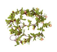 HOOTNEE Vigne Rose Artificielle décoration Murale à Suspendre avec Fausses Fleurs Fond de Mur de Fleurs Couronne de Butin décor d'automne Guirlande d'anniversaire Fleur de Soie Orange