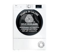 Hoover H-DRY 350 Sèche-linge 8 kg, pompe à chaleur, libre installation, 85 x 60 x 58,5 cm (HxLxP contrôle Wi-Fi + BLE, App hOn, 16 programmes, blanc - HR EH8N2DBE-S