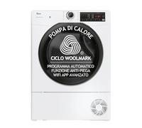 Hoover H-DRY 350 Sèche-linge 9 kg, pompe à chaleur, libre installation, 85 x 60 x 58,5 cm (HxLxP), classe D, contrôle Wi-Fi + BLE, App hOn, 16 programmes, blanc - HR EH9N2TBE-S