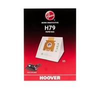 HOOVER H79 Sacs pour Aspirateurs Hoover, Compatibles avec les Aspirateurs Traîneaux Power Capsule et Space Explorer, sacs d'origine en papier, anti-odeur, paquet de 5 Pièces