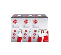 Hoover H81 Sacs Aspirateur d’Origine Microfibre Pure EPA, 12 pcs | Anti-Odeurs, Grande Capacité, 3 x 4 Sacs, Compatible Telios Extra, Haute Filtration, Fermeture Hygiénique Anti-Poussière