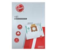 HOOVER H81 Sacs pour Aspirateurs Hoover, Compatibles Avec Les Aspirateurs Telios Extra, sacs d'origine en microfibre Pure EPA, Paquet de 4 sacs