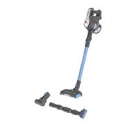 Hoover HF122CAR Aspirateur Balai sans Fil Multifonction du Sol au Plafond H-Free 100 Maxi Capacité, Autonomie 40 MN, Suceur XL spécial Voiture Gris/Bleu