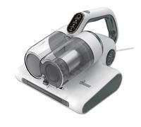 Hoover HMC510UV Aspirateur à Main Spécial Matelas, Canapés, Tissus, Puissant, Lampe UV Antiacariens, Antibactérien, Anti allergène, Détecteur de Poussière Séchage, Ecran LED, Léger, Blanc Gris