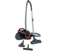 HOOVER LA71_LA30 Aspirateur traineau sans sac, Puissant 700W, Technologie Cyclonique, Grande Capacité 1,7L, 78dB, Noir et rouge