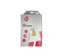HOOVER H90 Sacs Pour Aspirateurs Hoover, Compatibles avec les Aspirateurs H-ENERGY 300, Sacs d'Origine en microfibre, pure EPA - Paquet de 4 Pièces