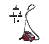 Hoover XP 25 Xarion Pro XP81_XP25011 Aspirateur traineau sans Sac Technologie Multi-cyclonique spécial Allergies et Animaux, 800 W, 1.5 liters, Rouge/Gris