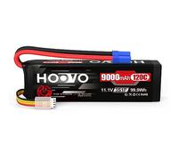 HOOVO 3S Batterie Lipo 11,1V 9000mAh 120C SoftCase Lipo Batterie avec Prise EC5 Batterie RC pour Voiture RC Camion hélicoptère Avion Rock Crawler Avion hélicoptère RC Voiture Camion Bateau (1 pièce)