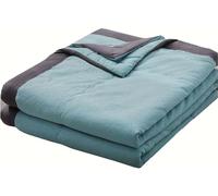 Hoowarm Couette D'été Douce et Agréable, Face été 140x200/180x200/100x140 Légère, Courtepointe Fine Coton Lavé, Toutes Saisons (C,140x200cm/55x78in)