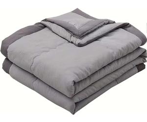 Hoowarm Couette D'été Douce et Agréable, Face été 140x200/180x200/100x140 Légère, Courtepointe Fine en Coton Lavé, Toutes Saisons (A,140x200cm/55x78in)