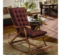 Hoowarm Lounge Rocking Chair Coussin Coussin Bain De Soleil Transat De Jardin Coussin Transat Fauteuil Relax Lounge Épais Pad Coussin De Chaise Longue De Patio Doux Matelas Bain De Soleil