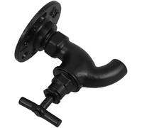 HOOWIFFY 1 Set Porte-serviettes Crochets Muraux pour Suspendre Vêtements en Fer Noir Robuste et Gain de Place Style Vintage pour Décoration Intérieure