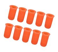 HOOWIFFY 100 Pièces Outil Professionnel pour Extension de Cils Goupilles de Blocage en Plastique Orange, Bouchon de Flacon Pratique et Rapide pour Déboucher la Colle Sèche