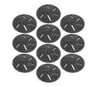 HOOWIFFY 10pcs Têtes de Rouleau de Râpe Électrique pour Pieds, Abrasif Noir en Abs, Compatible Plupart des Râpes, Élimine les Callosités, Pédicure à Domicile