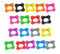 HOOWIFFY 18 Pcs Anneau Antidérapant pour Microphone sans Fil en Silicone, | Installation Rapide, Accès aux Boutons L’alimentation, Organisation par Couleur, Salle de Réunion, Discours