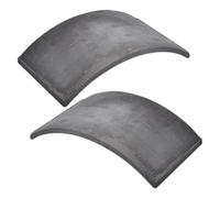 HOOWIFFY 2 Pièces Cachette pour Crapauds et Grenouilles Arboricoles en Poterie, Forme Tuile Incurvée Mini Finition Écorce Texturée, Design Peu Encombrant et Sûr pour Habitat Extérieur