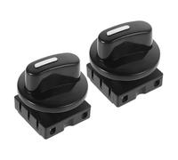 HOOWIFFY 2 Pièces Commutateur Rotatif Contrôle Moteur Double, Bouton Abs Noir 3 Vitesses 4 Positions 13a 10a-250v pour Ventilateur et Chauffage