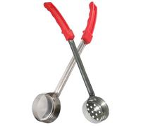 HOOWIFFY 2 pièces Cuillère à Sauce Pizza Inox Louche Doseuse Contrôle Portions Manche Long Finition Lisse pour Étaler Sauce Uniformément Service Cuisine Familiale et Professionnelle