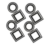 HOOWIFFY 24 pièces Anneaux Flottants pour Alimentation Poissons Aquarium Supports Isolation Plantes Flottantes Rond et Carré Maintien Nourriture Poissons Compatible Eau Douce