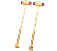 HOOWIFFY 2pcs Marteau de Massage en Bois Masseur pour Tout le Corps Pieds Exercice Muscles Tissu Musculaire Profond Usage Bureau et Échauffement
