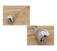 HOOWIFFY 2pcs Passoire à Thé en Acier Inoxydable de Cœur avec Poignée, Facile à Nettoyer, Compatible avec Tous les Thés en Feuilles, pour Maison et Tea Party