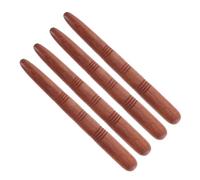 HOOWIFFY 4 Bâtons de Massage en Bois pour Acupression, Soulagement Précis des Points de Pression, pour Yoga et Bureau, 4 Pièces