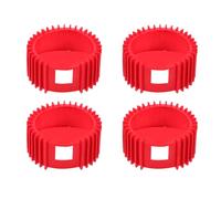 HOOWIFFY 4 Manchons de Protection Anti-chocs en Silicone Rouge pour Manomètres de Régulateurs Oxygène et Acétylène, Protections Solide pour Jauge de Pression, Accessoires