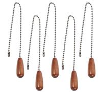HOOWIFFY 5pièces Rallonge de Chaîne Bois pour Lampe et Ventilateur Décoratives Facile à Installer pour Lustre et Lumière de Plafond Vintage