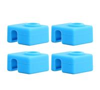 HOOWIFFY 5pièces Silicone Heat-resistant Protective Case For Aluminum Heating Block Anti-scald And Insulation Cover For Printer Extruder