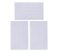 HOOWIFFY 600 pièces Lot de Cartes Index Lignées Double Face Blanches Papier Épais Anti-bavure Notes et Révision pour École Bureau et Maison