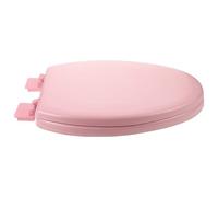 HOOWIFFY Abattant Wc Mousse Épais à Fermeture Lente, Coussin de Siège de Toilette Rembourré en Écume Rose, Forme en V, pour Hôtel et Remplacement D'anciens Modèles