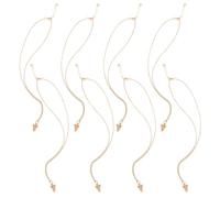 HOOWIFFY Alliage Doré Collier Pendentif Pizza Amitié, 8 Pièces