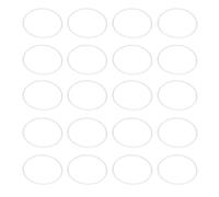 HOOWIFFY Anneaux Attrape-rêves en Plastique Blanc 11 Cm, Lot de 20 Pièces, Cerceaux Ronds Lisses et Résistants pour Bricolage, Accessoires pour Garçon et Filles et Travaux de Tricot