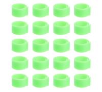 HOOWIFFY Anneaux de Patte de Pigeon Réutilisables 10 MM Verts Lot de 100 Accessoires pour Identifier et Suivre Oiseaux Bruyants et Volaille