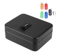 HOOWIFFY Armoire à Clés Murale en Fer Noir avec 20 Emplacements, 21 Pièces, Serrure à Code, 20 Étiquettes Clés Gratuites pour Organisation Sécurisée