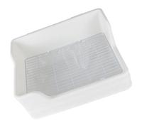 HOOWIFFY Bac à Litière pour Cage en Plastique Blanc pour Petits Animaux, Facile à Nettoyer Design en Parties Séparées, pour Cochons D’Inde et Hamsters