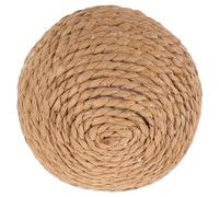 HOOWIFFY Balle de Jeu en Corde de Chanvre pour Chat Marron, Jouet Interactif Portable pour Chats D'intérieur, Prévient Dégâts Meubles