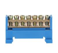 HOOWIFFY Barre omnibus à bornes - Bornes à vis 7 positions avec bornier de mise à la terre - Connexion pour équipements électriques, voitures et bateaux