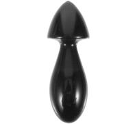 HOOWIFFY Bâton de Massage et Relaxation Visage Forme Champignon en Corne de Bœuf Noir Outil de Massage sans Bavure pour la Circulation Sanguine