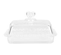 HOOWIFFY Boîte à Gâteau Récipient Alimentaire Ronde Couvercle Transparent en Verre pour Conservation Chaleur , Design Créatif pour Présentation de Desserts