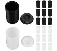 HOOWIFFY Boîte de Film 35mm en PE pour Rangement Compact, Lot de 20 Pièces, Conteneur Polyvalent pour Photographie en Extérieur et Voyage