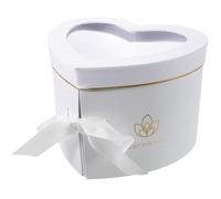 HOOWIFFY Boîte D'emballage Cadeau Forme Cœur pour Roses et Offrandes, Design Créatif Léger en Papier et Pvc, pour Anniversaire et Fête des Mères