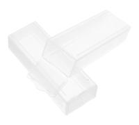 HOOWIFFY Boîte Porte-lames Microscope en Plastique Pp Solide, 2 Pièces, Couvercle à Charnière pour Stockage Sécurisé et Transport Portable, pour Laboratoire, Recherche et Enseignement