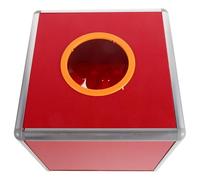 HOOWIFFY Boîte Transparente de Tombola 25 Cm avec 50 Boules Numérotées Rouges, Urne Multifonctionnelle pour Billets de Tombola, Jeu de Fête pour Événements et Réunions