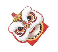 HOOWIFFY Boîtes de Bonbons du Nouvel An Chinois en Papier Chic 24pcs, Forme Style Chinois pour Rangement et Décoration de Fête la Maison