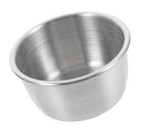 HOOWIFFY Bol d'eau pour Reptiles en Acier Inoxydable 40ml, Distributeur de Nourriture Rond Facile à Nettoyer, pour Nourrir Tortues et Lézards en Terrarium