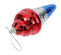 HOOWIFFY Boule et Stable Disco Suspendue de Glace en Plastique et Alliage de Zinc, Décoration Créative Anniversaires Ambiance Festive pour Fêtes et