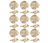 HOOWIFFY Breloque Conque Coquillage en Alliage pour Bijoux DIY | Or, pour Pendentifs et Boucles D’oreilles, Lot de Mini Charms pour Créations et Embellissement