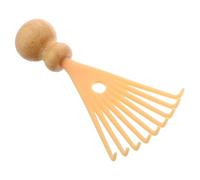 HOOWIFFY brosse de massage à poils doux casse-tête manuel avec griffes de massage en bambou et PP pour relaxation du cuir chevelu en voyage et à la maison